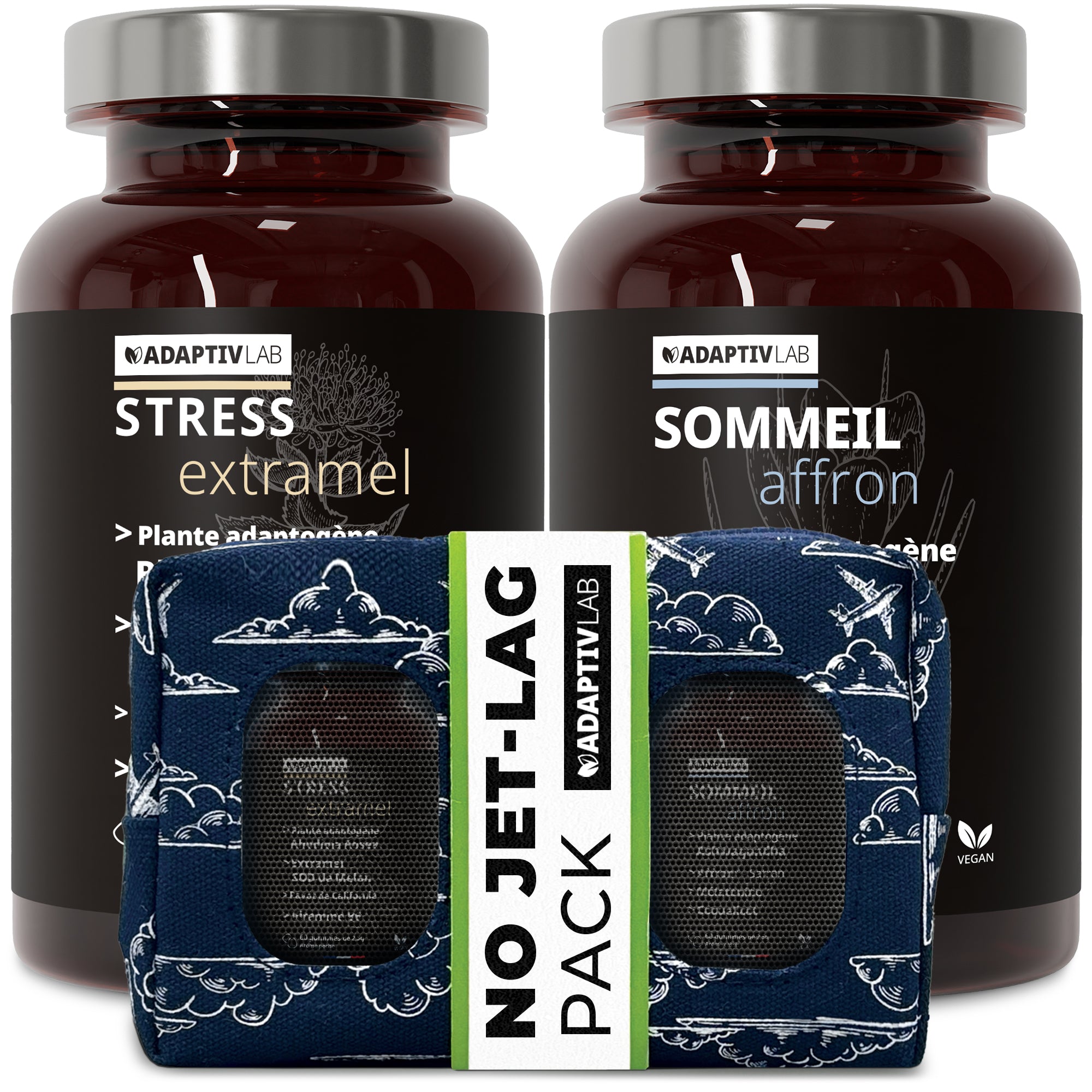 NO JET-LAG Duo: SOMMEIL Affron® + STRESS Extramel®