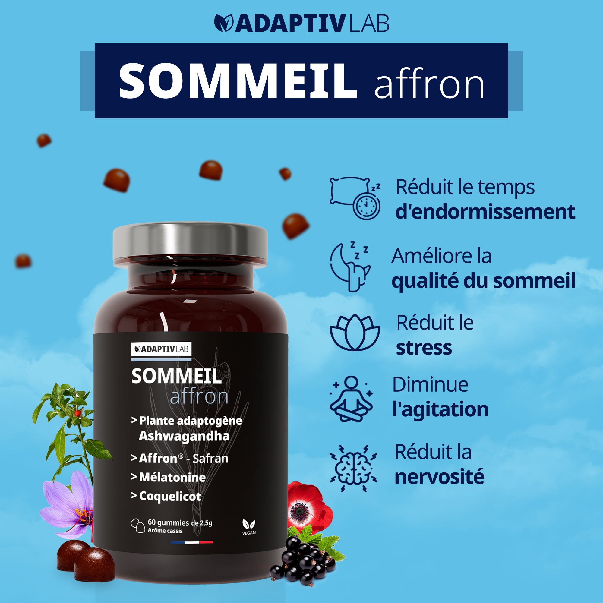 NO JET-LAG Duo: SOMMEIL Affron® + VITALITÉ Senactiv®