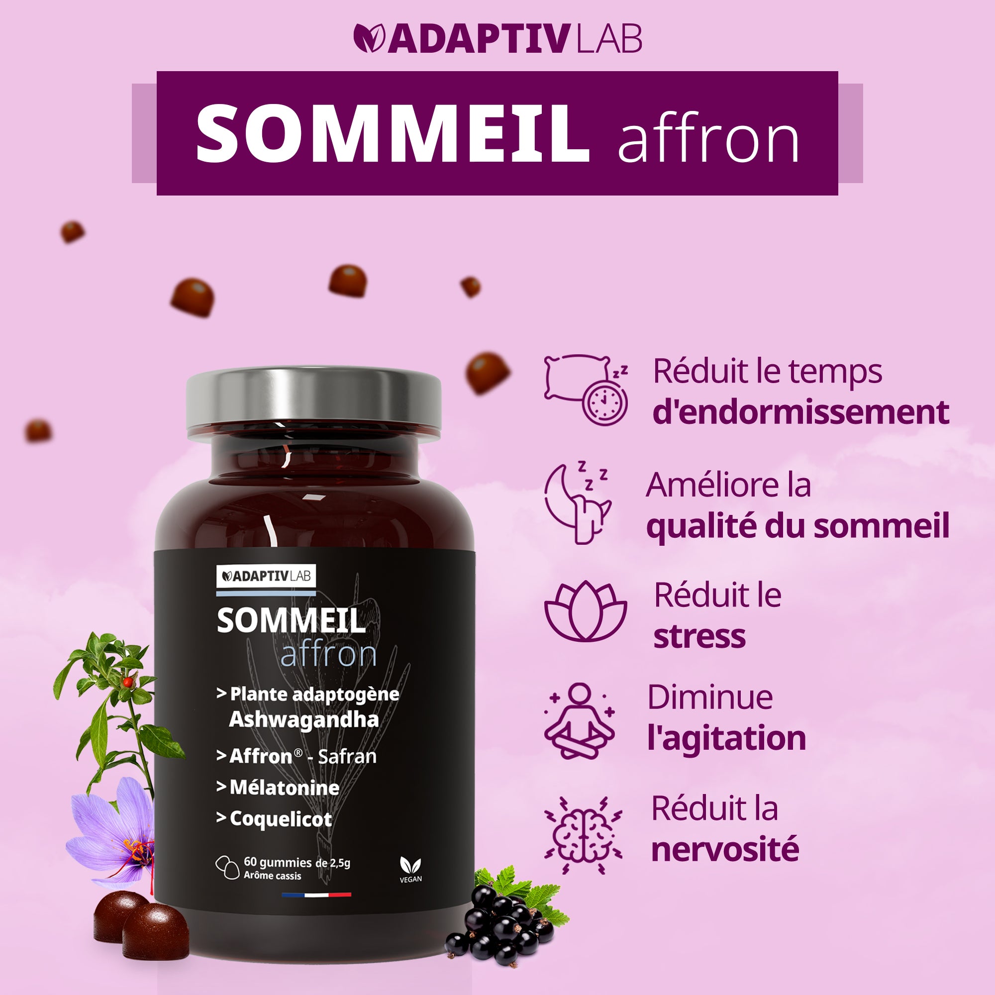 NO JET-LAG Duo: SOMMEIL Affron® + STRESS Extramel®