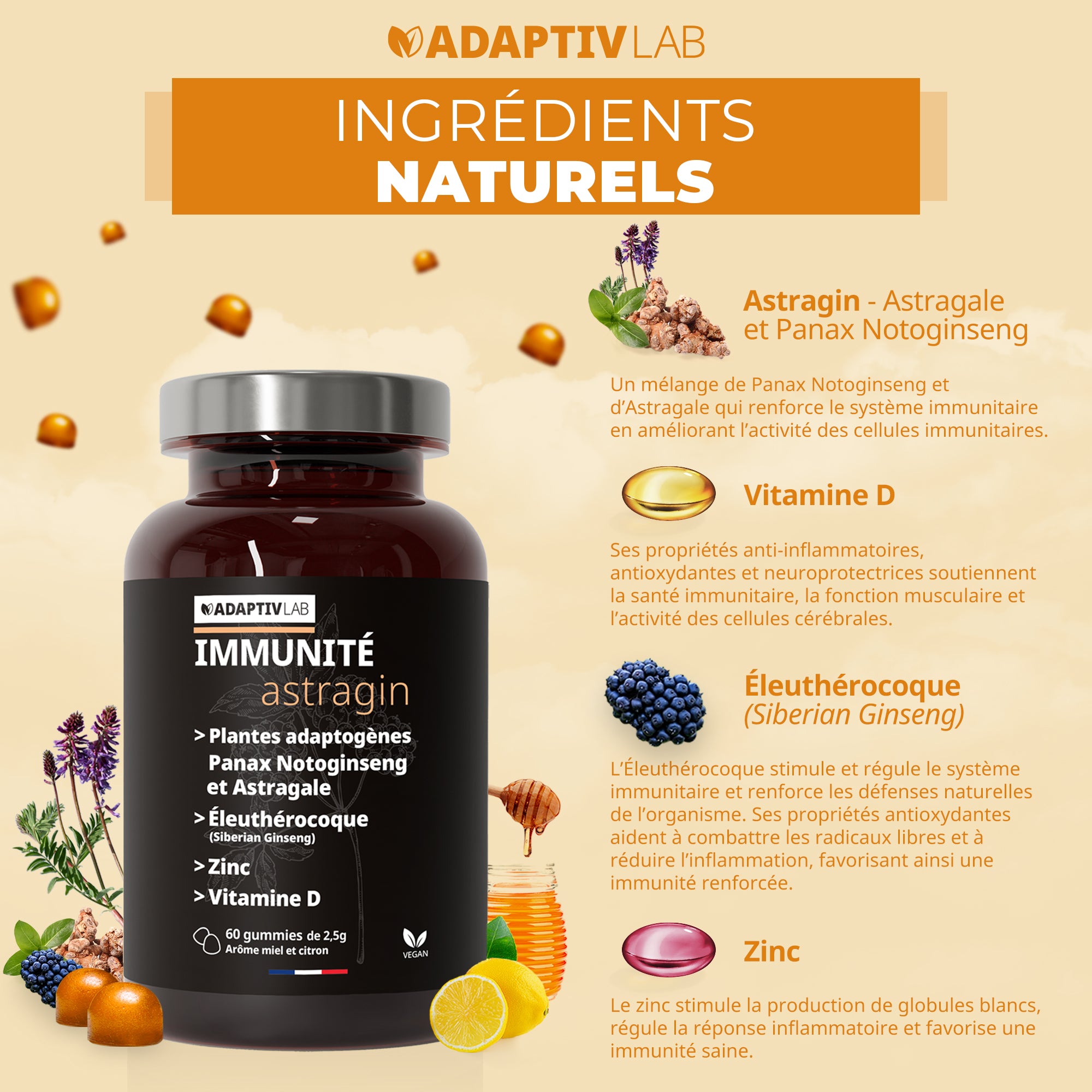 NO JET-LAG Duo: IMMUNITÉ Astragin® + SOMMEIL Affron®